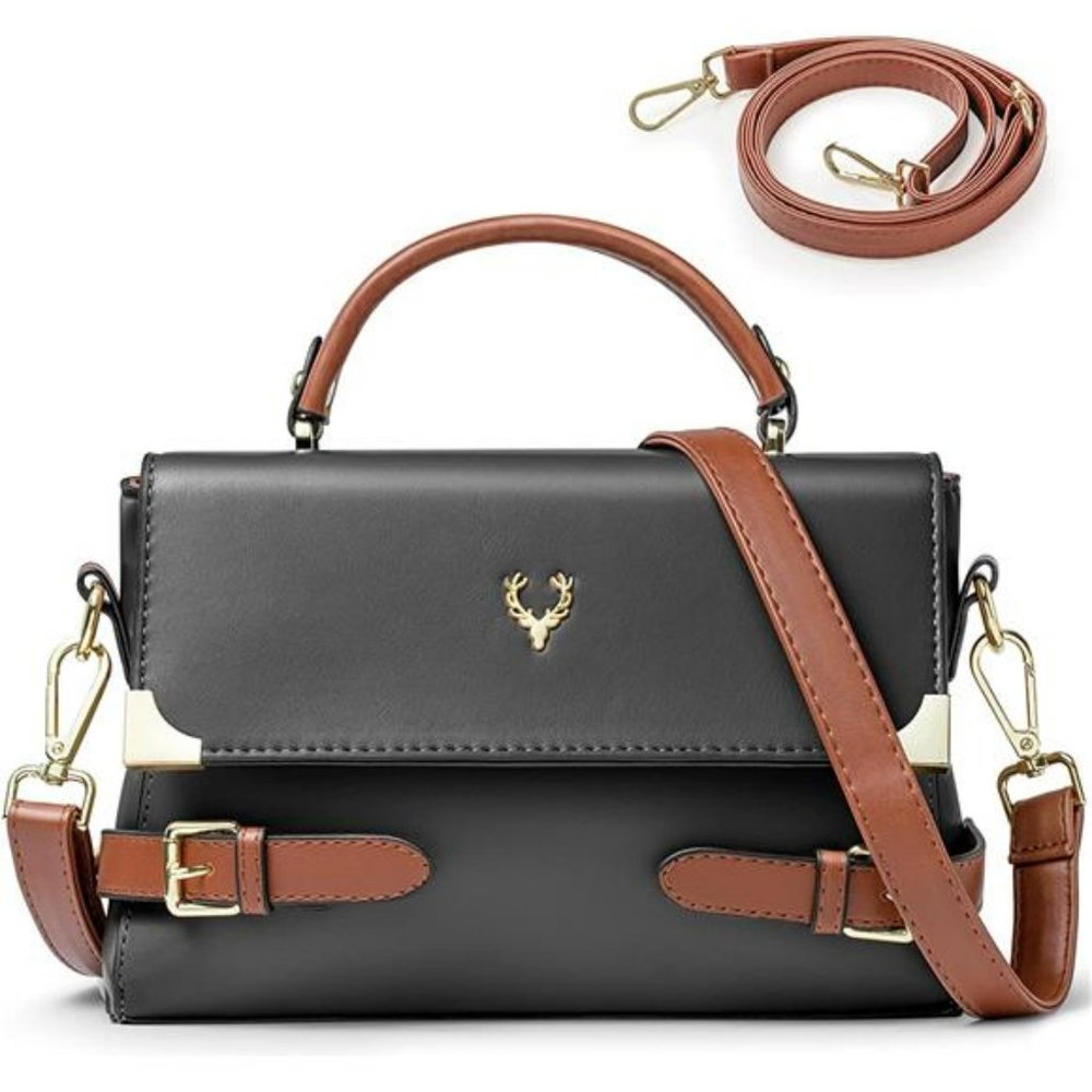 Crossbody Bags for Women, Leather Purses Shoulder Handbag with Adjustable Strap